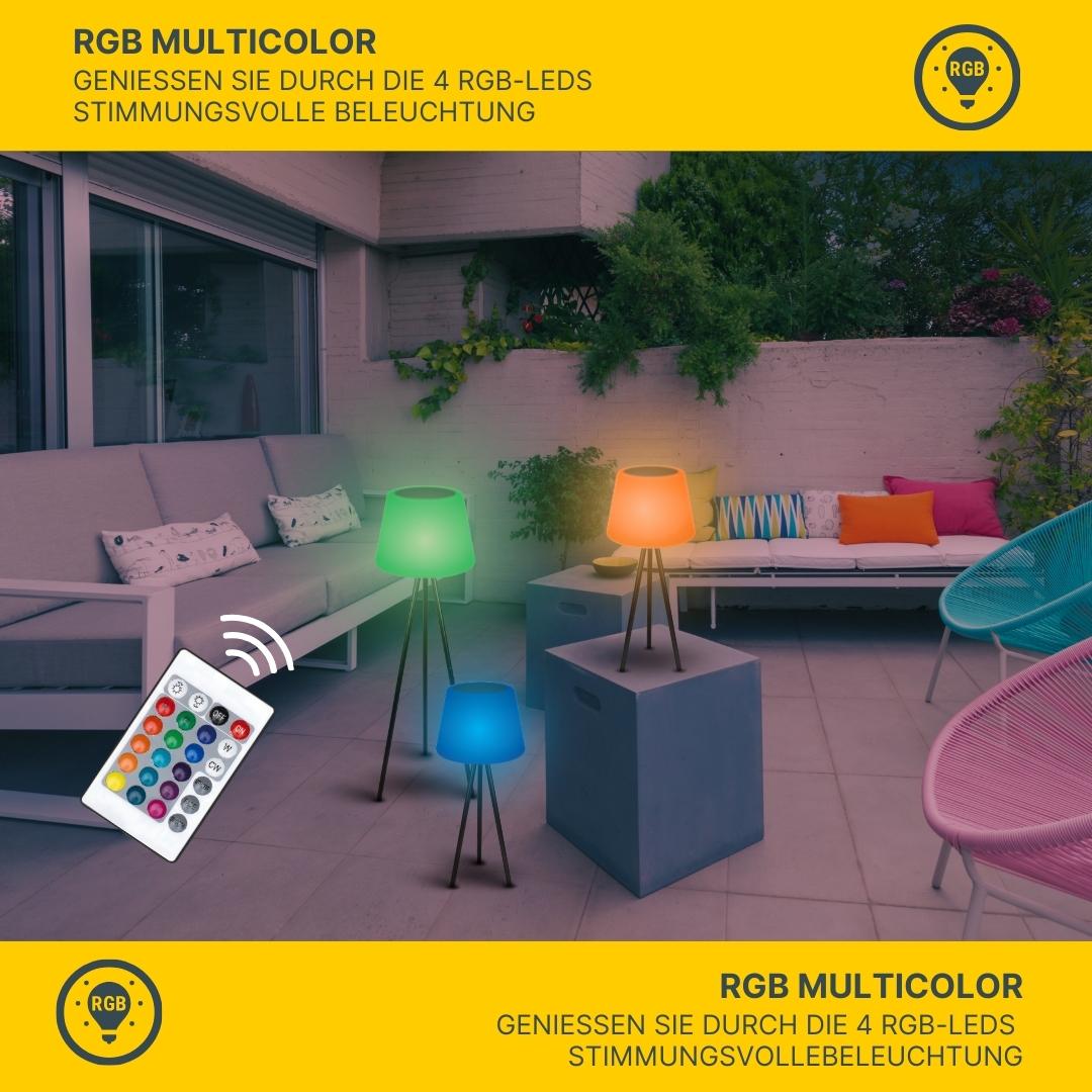  MeLiTec Solar Lounge RGB Light SO50 mit Fernbedienung