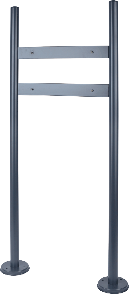 Edelstahl Briefkastenständer PBS3 anthrazit B-Ware Edelstahl Briefkastenständer PBS3 anthrazit B-Ware