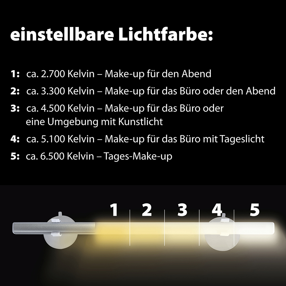 LED Akku Spiegelleuchte WD10 B-Ware LED Akku Spiegelleuchte WD10 B-Ware
