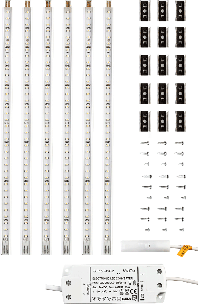 6er Set LED Unterbauleisten U11