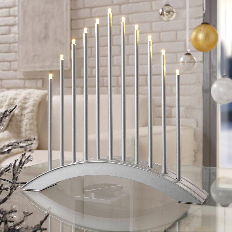 MeLiTec Lichtbogen Weihnachten SL19-1chrom-weiss MeLiTec Lichtbogen Weihnachten SL19-1chrom-weiss