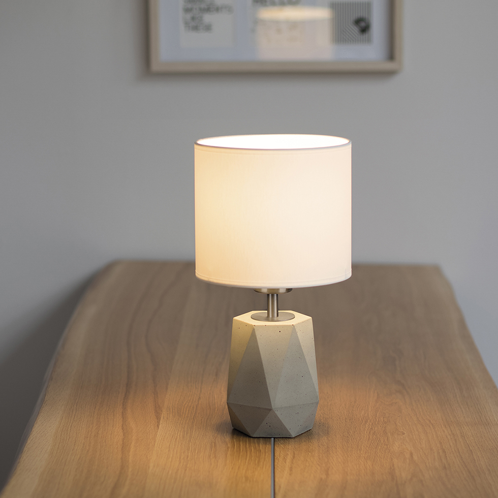 MeLiTec Beton Tischleuchte T166 - Moderner Wohnstil & warmes Licht, B-Ware MeLiTec Beton Tischleuchte T166 - Moderner Wohnstil & warmes Licht, B-Ware