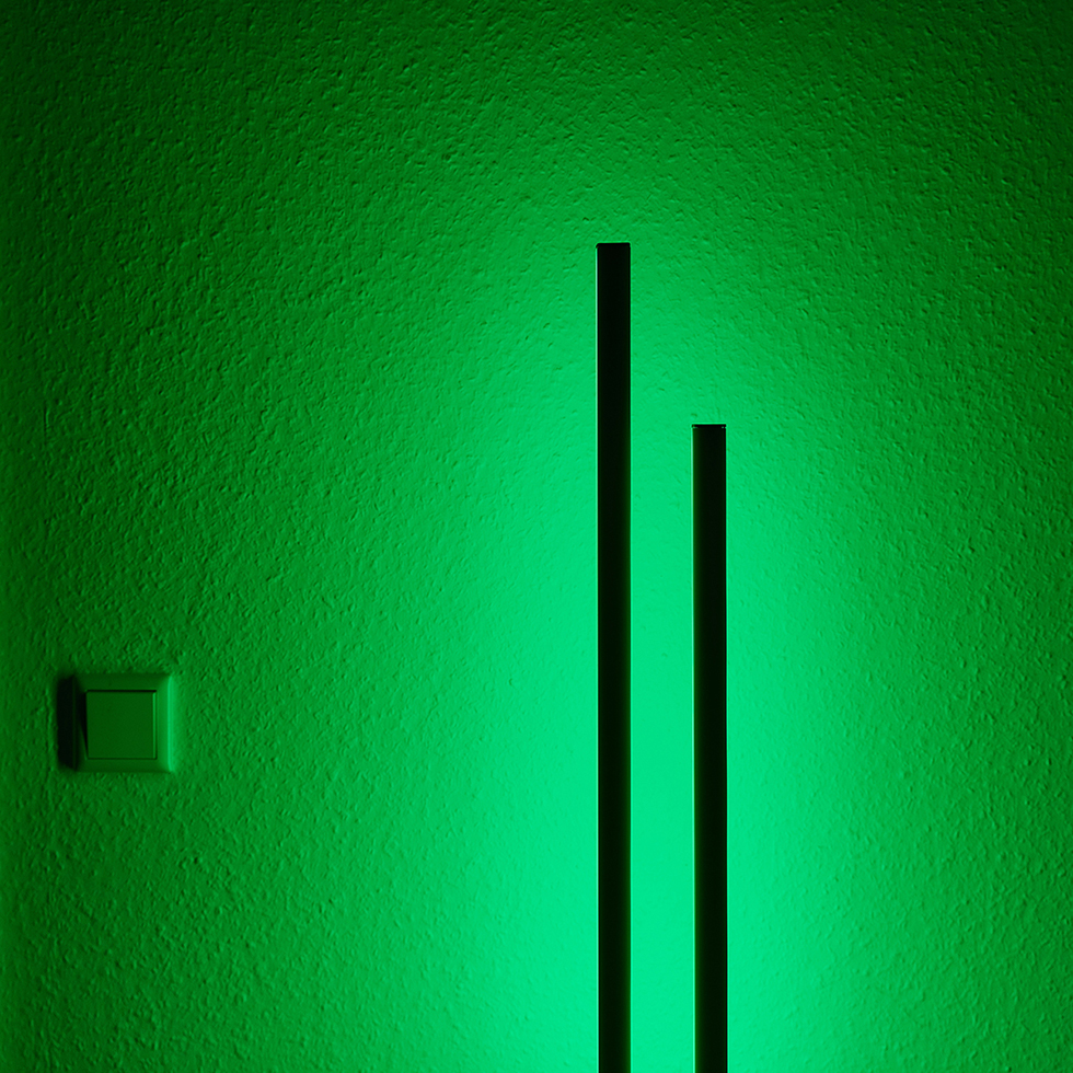 MeLiTec LED Stehlampe Wohnzimmer, WiFi Stehlampe Dimmbar, Alexa und Google Assistant,Szenenmodi, Musikmodi, DIY-Modus, Schlafzimmer, B-Ware Grün, Beleuchtung, Licht, Gebäude, Mauer,