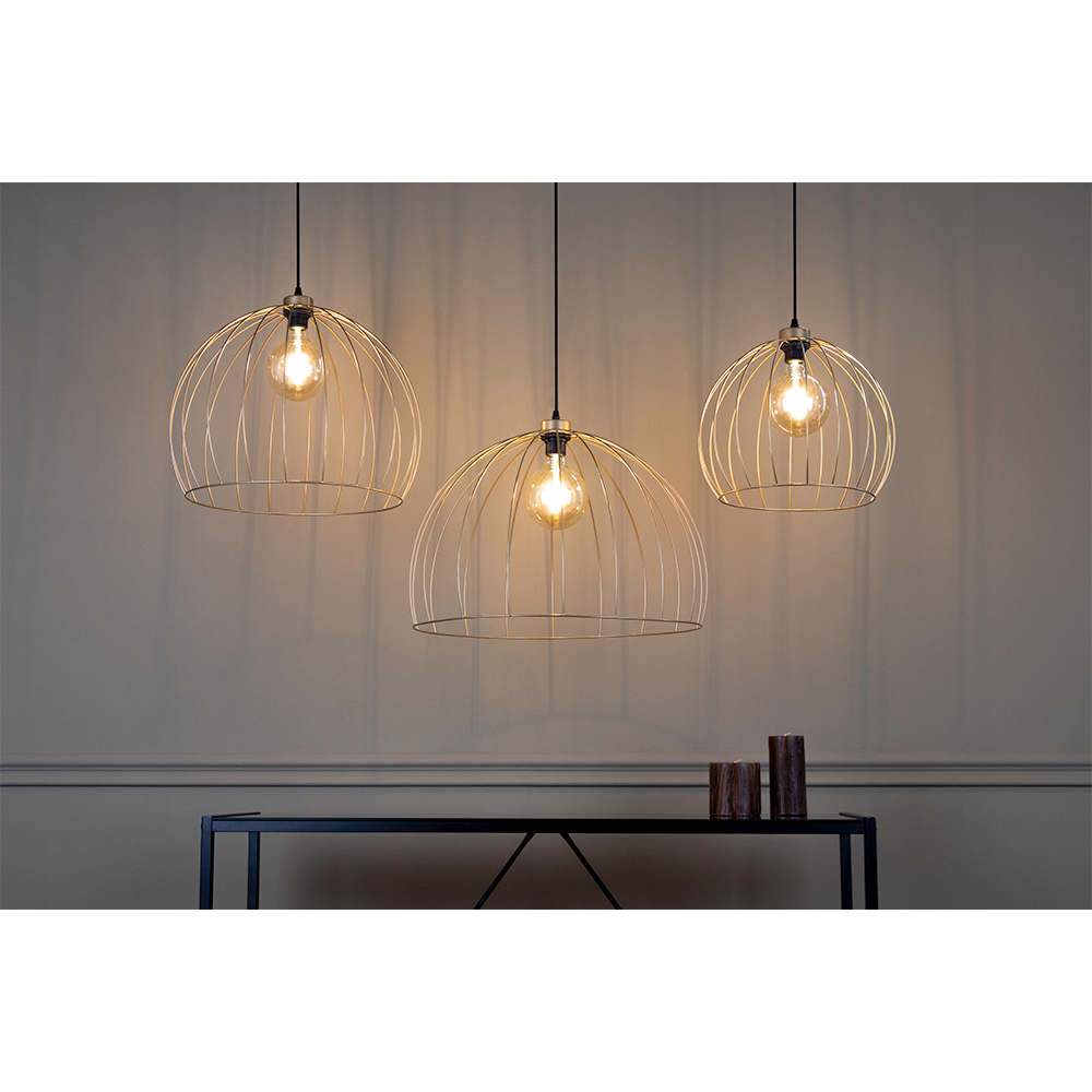 SPOT Light Coop Pendelleuchte 1xE27 60W Gold/Schwarz SPOT Light Coop Pendelleuchte 1xE27 60W Gold/Schwarz