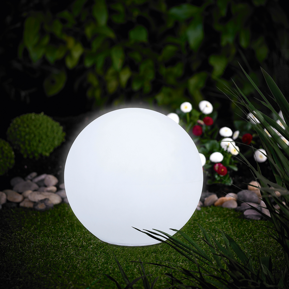  Solar Gartenleuchte LK01-4 Kugel 35 cm B-Ware