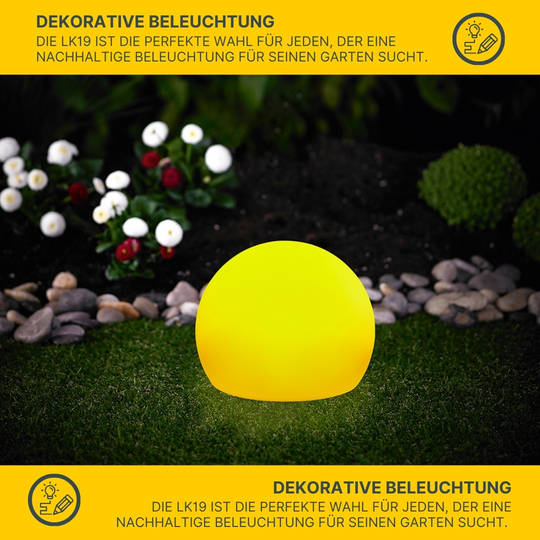 MeLiTec LED Gartenleuchte LK19 Kugel USB RGB-Farben MeLiTec LED Gartenleuchte LK19 Kugel USB RGB-Farben