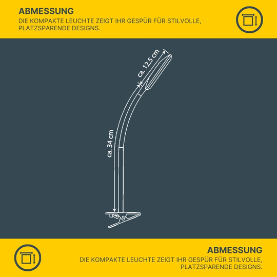 LED Klemmleuchte T160-1 grau LED Klemmleuchte T160-1 grau