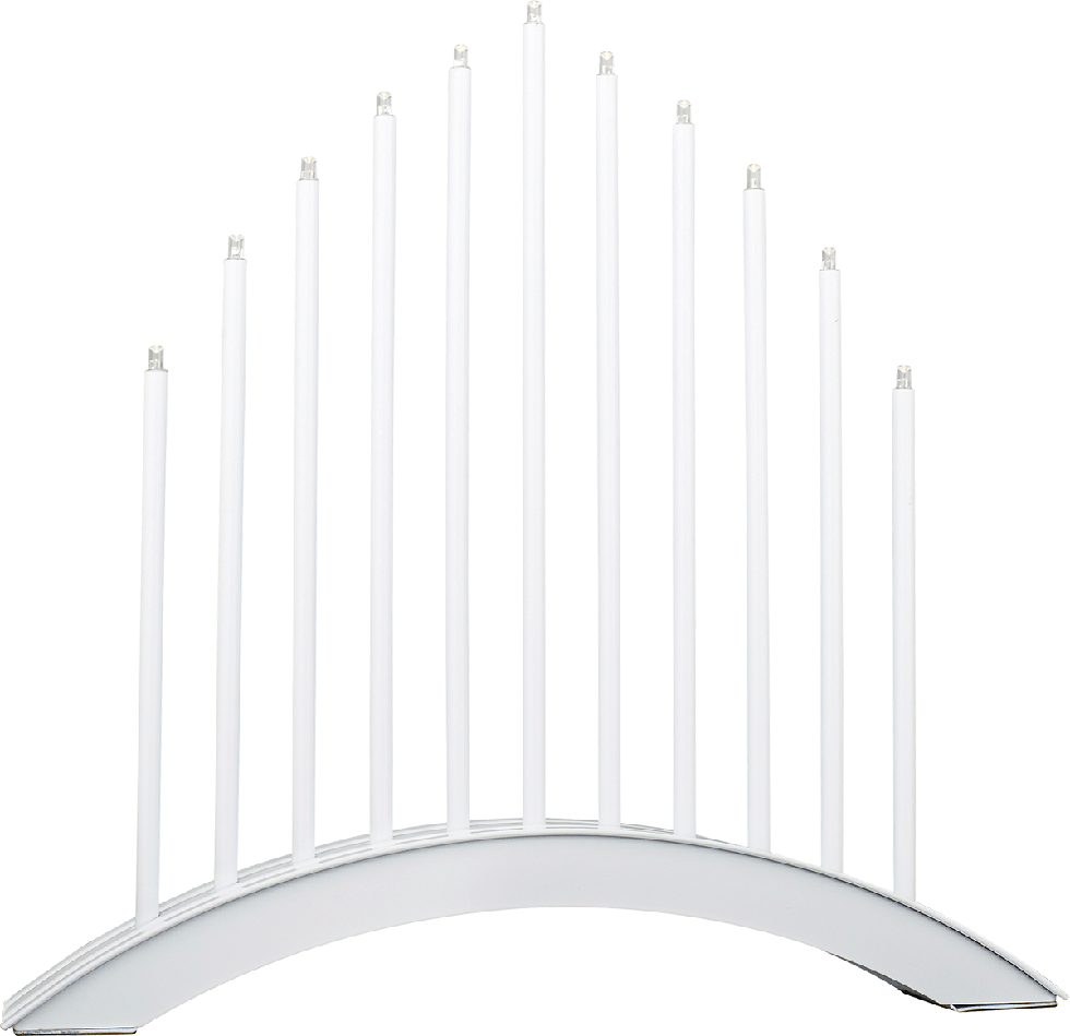 LED-Lichterbogen, weiß, Metallgestell, mehrflammig, bogenförmig,