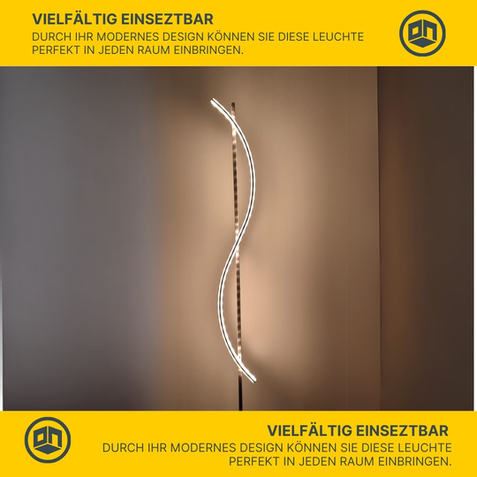 MeLiTec LED Stehleuchte ST28-1, mit Tastdimmer, nickel matt MeLiTec LED Stehleuchte ST28-1, mit Tastdimmer, nickel matt