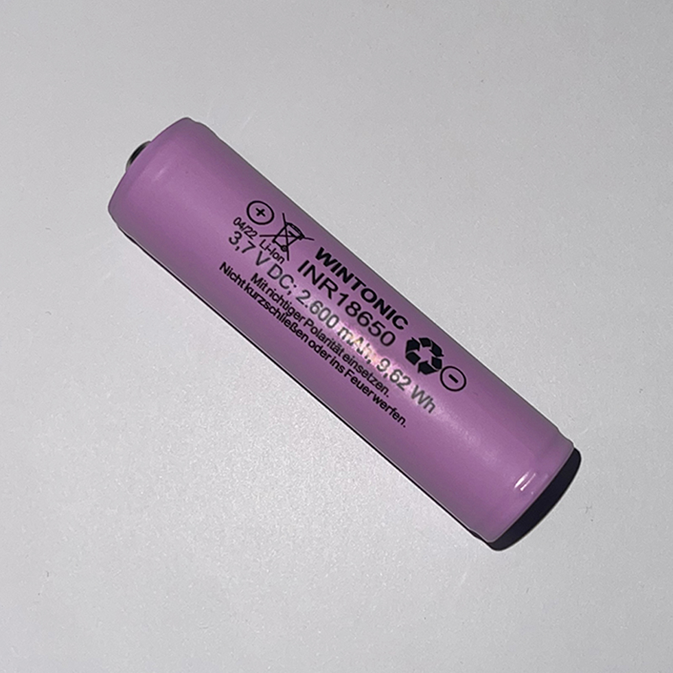MeLiTec Lithium Ionen Akku 18650 2600mAh 3,7V Ersatzakku MeLiTec Lithium Ionen Akku 18650 2600mAh 3,7V Ersatzakku