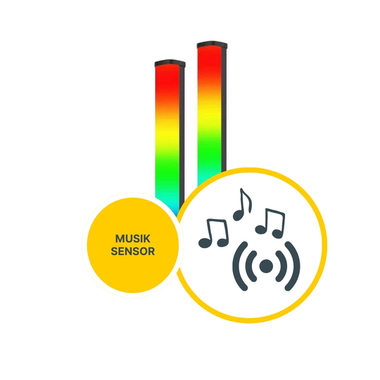  MeLiTec 2 Tischleuchten RGBW ML03/ ML04 mit Musiksensor, weiß oder schwarz