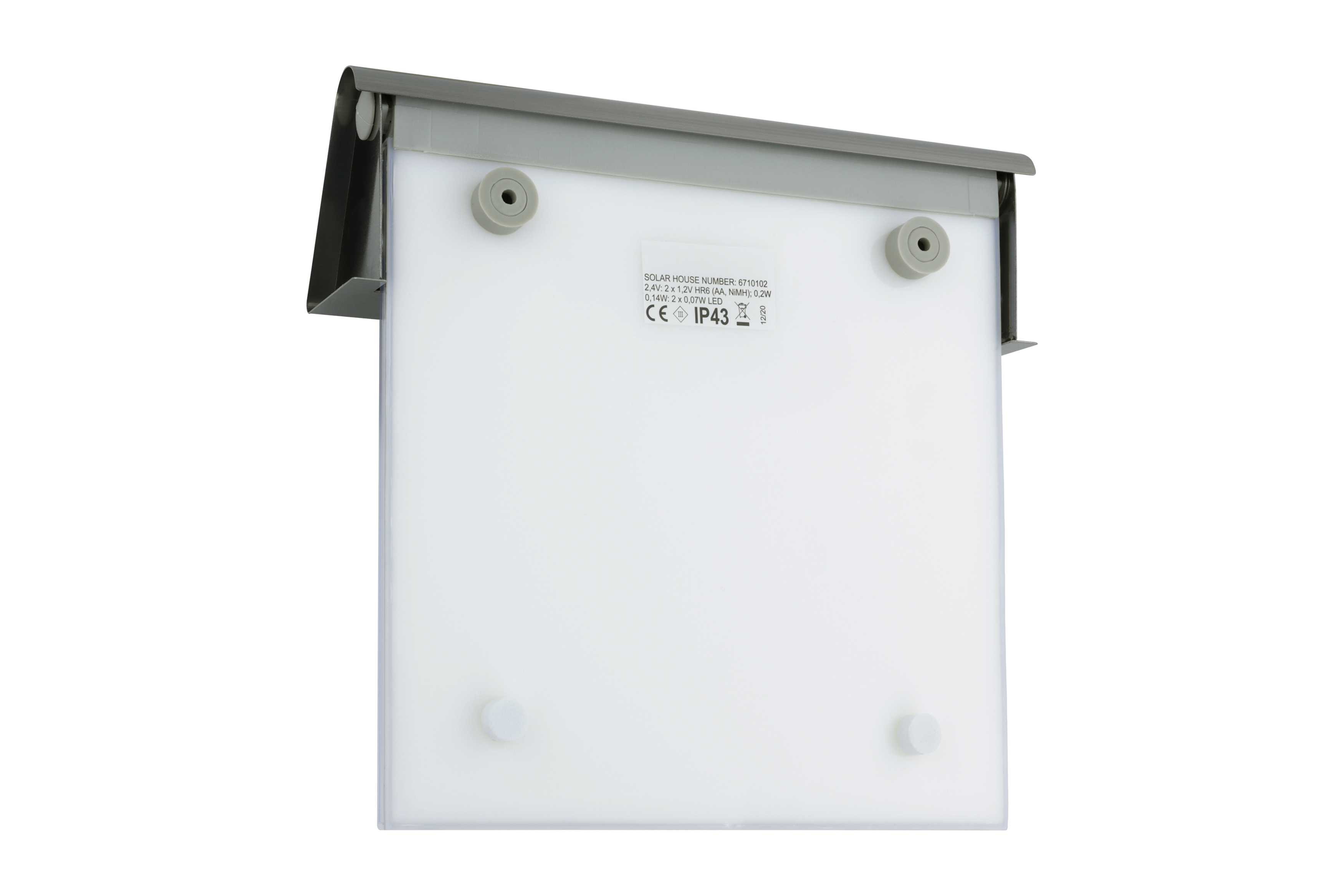 MeLiTec LED Solar Hausnummer SH01 Dämmerungssensor Postfach,