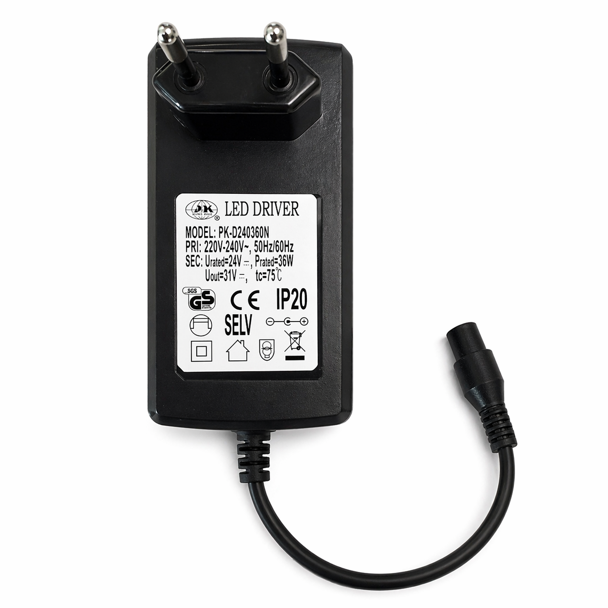 MeLiTec Steckertrafo P130-24150 für LED-Deckenfluter