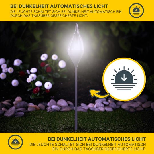 MeLiTec Solar Fackel Garten SO35-1 Flackereffekt anthrazit MeLiTec Solar Fackel Garten SO35-1 Flackereffekt anthrazit