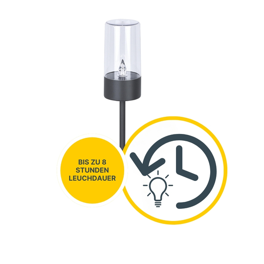 MeLiTec 3 Stück LED Solarfackel SO37-1 Flackereffekt anthrazit MeLiTec 3 Stück LED Solarfackel SO37-1 Flackereffekt anthrazit