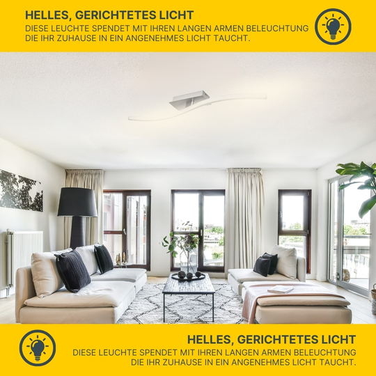 MeLiTec LED Deckenleuchte, nickel matt MeLiTec LED Deckenleuchte, nickel matt