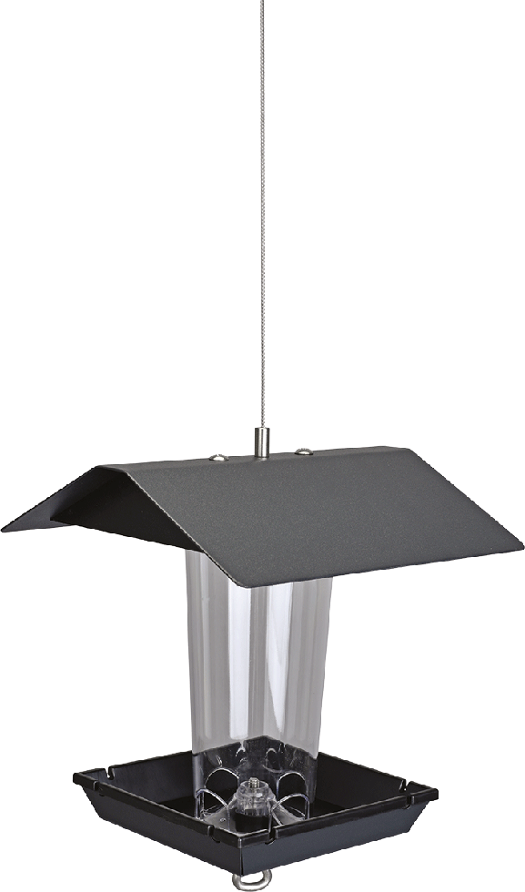 Design Futterstation VH07-1 hängend eckig schwarz-matt Design Futterstation VH07-1 hängend eckig schwarz-matt