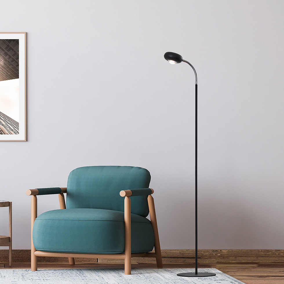 MeLiTec LED Stehleuchte ST42-1, Flexarm, schwarz MeLiTec LED Stehleuchte ST42-1, Flexarm, schwarz