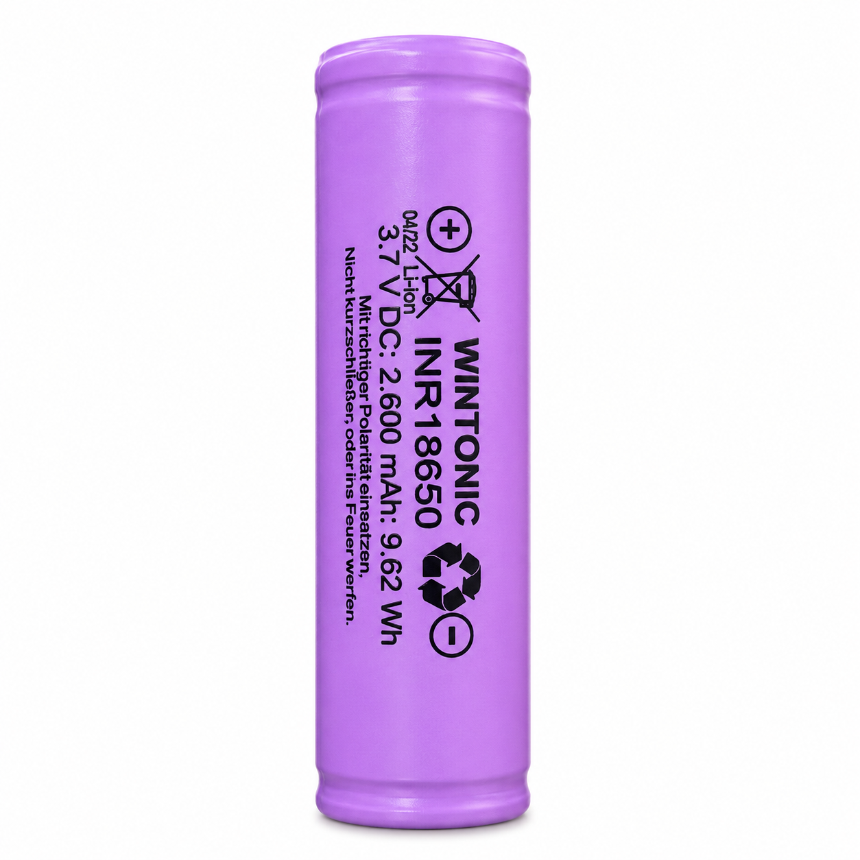 MeLiTec Lithium Ionen Akku 18650 2600mAh 3,7V Ersatzakku