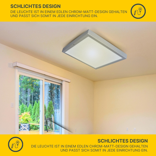  LED SmartHome Deckenleuchte per Fernbedienung und App steuerbar